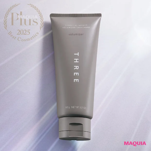 マキア プリュスベスコス 2025 髪やせケア部門 1位 THREE エッセンシャルセンツ ボリューマイザー トリートメント