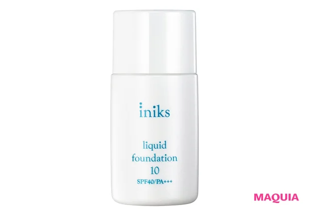 イニクス リキッド ファンデーション SPF40・PA+++ 全2色 各¥3300/マルホ