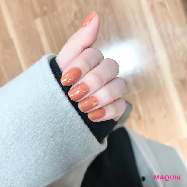 ネイル 短い爪と相性抜群 くすみ系テラコッタネイルをセルフジェルネイルで Happy Plus ハピプラ