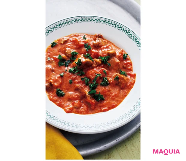 ラム肉クミントマト煮