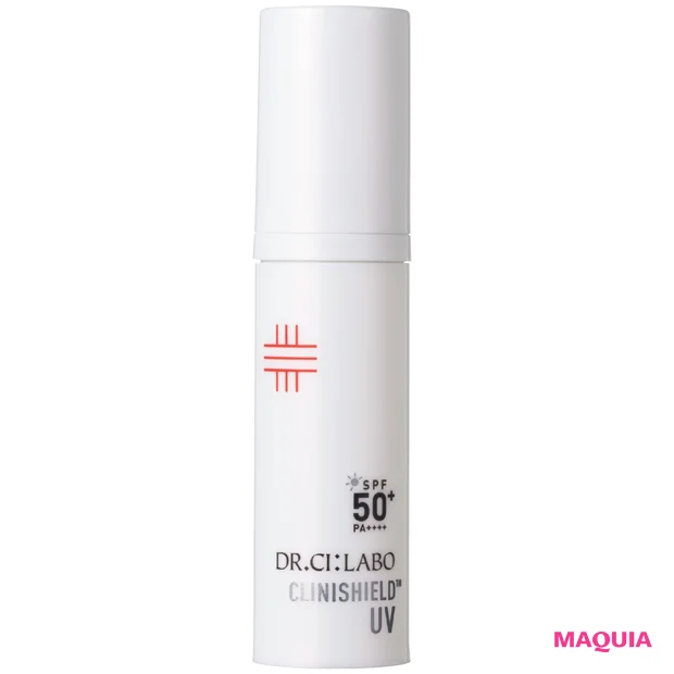 友利新先生と高見沢さとこさん 美容医療の施術後におすすめのスキンケアコスメ ドクターシーラボ クリニシールド UVスキンケア