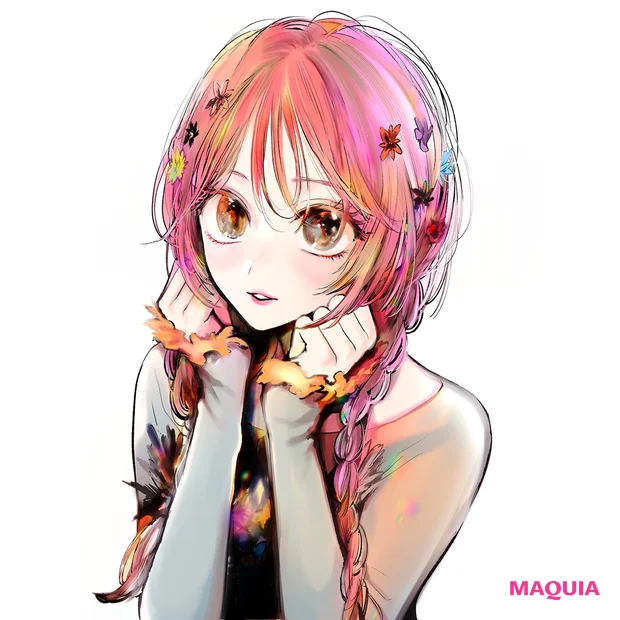 【推しの子】横槍メンゴ先生描き下ろし！ MAQUIA読者に捧ぐ、大人可愛いレイヤードメイク