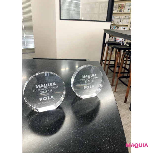 MAQUIAベスコス ティファニー社製オリジナルクリスタル ポーラの展示風景