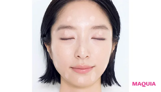 グレーぐすみにおすすめのファンデーションの使い方 置く