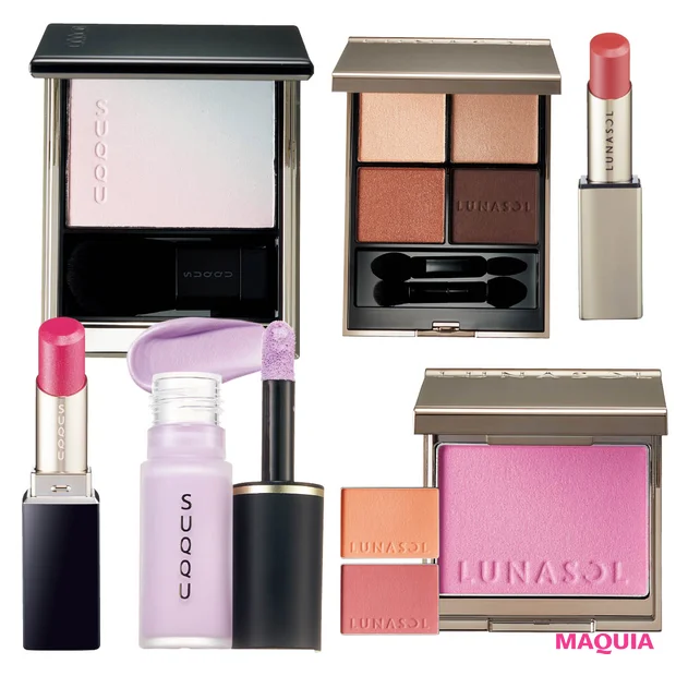 【2026年春】「スック」「ルナソル」の新作＆新色コスメを紹介！人気アイシャドウやリップの限定色が登場