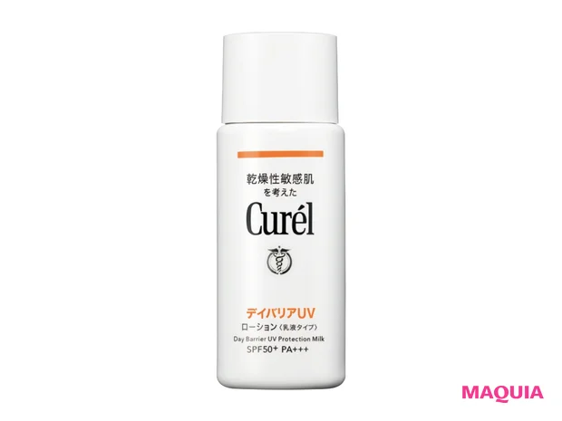 キュレル UVカット デイバリア UVローション (医薬部外品)SPF50+・PA+++ 60ml ¥1650(編集部調べ)/花王