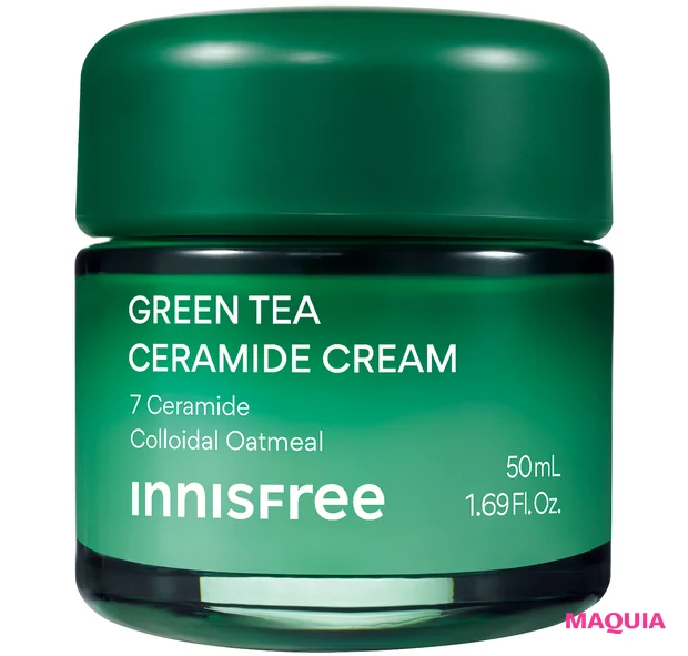 「慢性的ゆらぎ肌」タイプにおすすめのコスメ　グリーンティー セラミド バリア クリーム