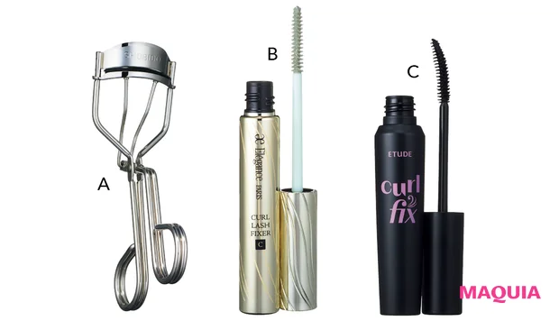 守屋麗奈 セルフメイク 秋 SHOBIDO まつげググッとカーラー エレガンス カールラッシュ フィクサー エチュード カールフィックスマスカラ ボリュームブラック