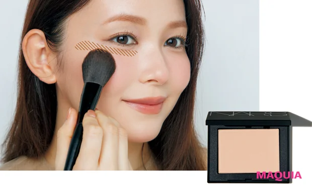 マキア 秋メイク 2025 チーク おすすめ ナーズ ブラッシュ N 959 使い方