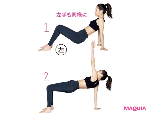左脚も同様に