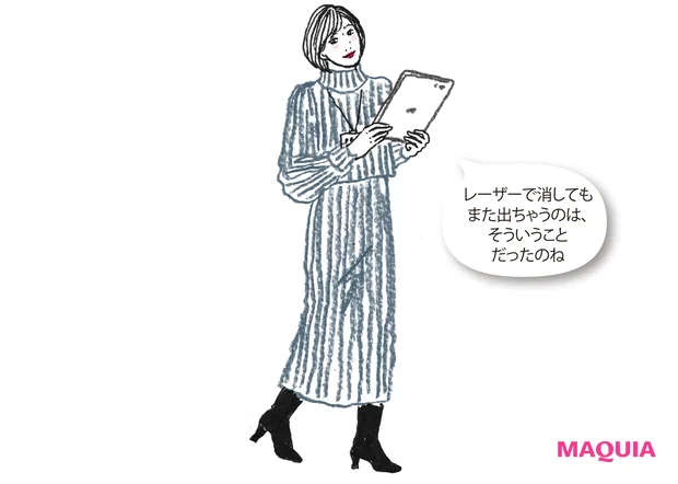 レーザーで消してもまた出ちゃうのは、そういうことだったのね