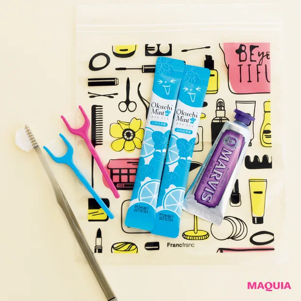 歯のエイジングケア 君島十和子 歯活習慣 奇跡の歯ブラシ クリニカアドバンテージ デンタルフロスY字タイプ オクチミント マービス