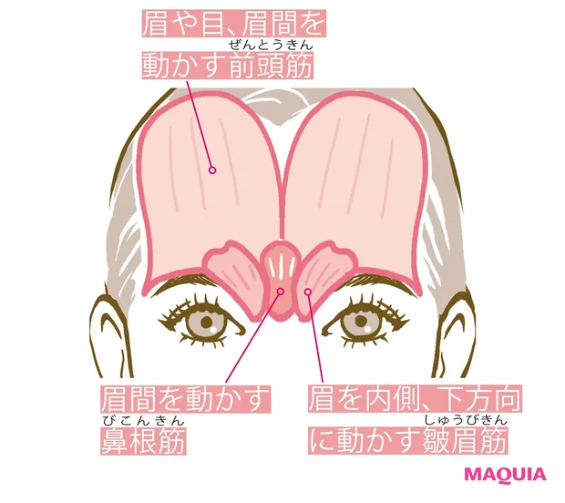 おでこの老廃物とモリッと眉を解消