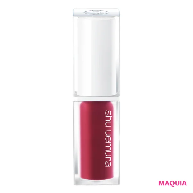 2026年春新作チェリーリップつけ試し shu uemura キヌケアグローアップ PK 388