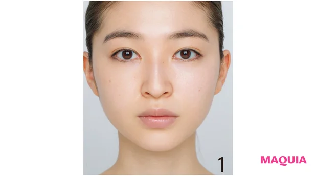 ファンデーションの塗り方1