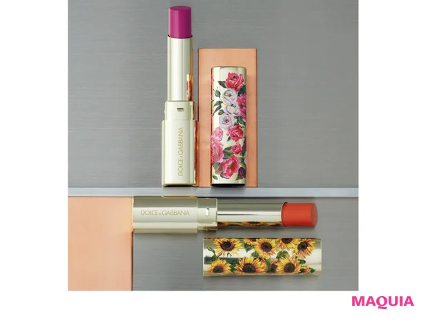 シアーリップス ハイドレーティング ティンティッドリップバーム(上から)3、4(1/22発売) 各¥4180/DOLCE&GABBANA BEAUTY