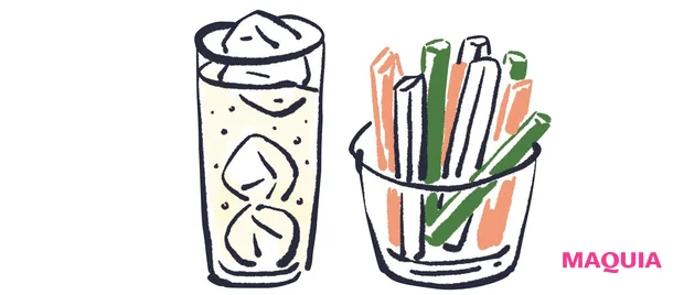 お酒はハイボール。おつまみはドライフルーツやナッツ、チーズが◎