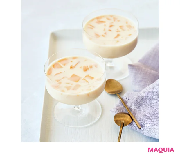 まったりとした甘みに癒やされる マンゴー甘酒パンナコッタ