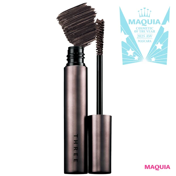 マキア ベストコスメ2025下半期 マスカラ部門 1位 THREE ワイズアイズパースペクティヴ マスカラ 06