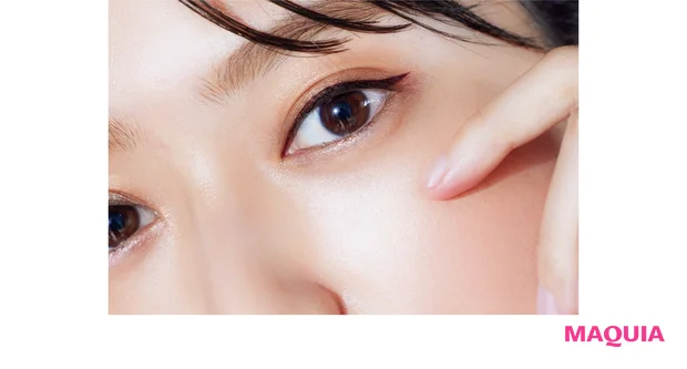 ピンクのうるみラインメイク