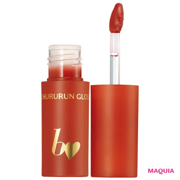 マキア4月号 特別版付録 ビー アイドル ちゅるるんグロス 02 お泊まりピーチ