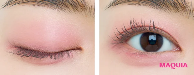 2026年春新作コスメ キャンメイク プランぷくコーデアイズ 06 二重におすすめの塗り方 仕上がり