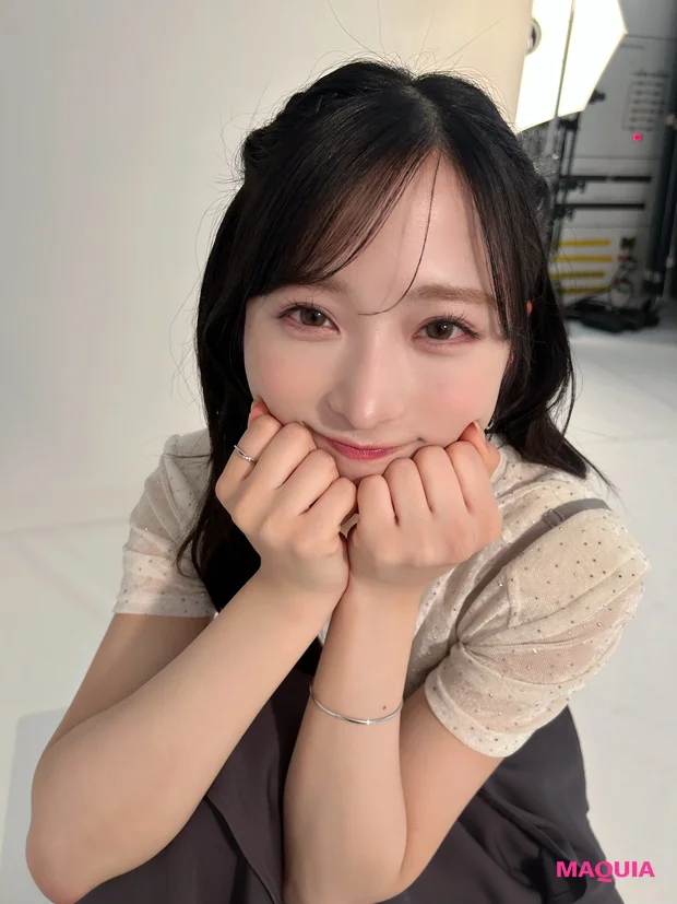 AKB48小栗有以さんマキア4月号オフショット【“崩れない”アイドルメイク】PhotoGallery_4