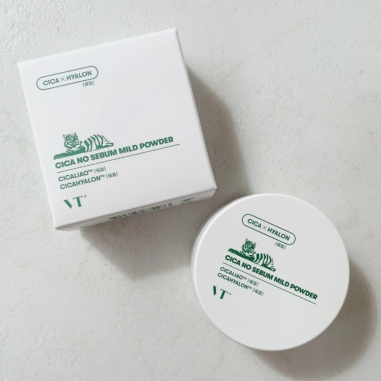 【韓国コスメ】VT CICA ノーセバム マイルドパウダー　オイリー肌＆敏感肌＆メンズ肌などすべての肌タイプ使用OK！髪やボディにも使える万能パウダーに注目！_1_1