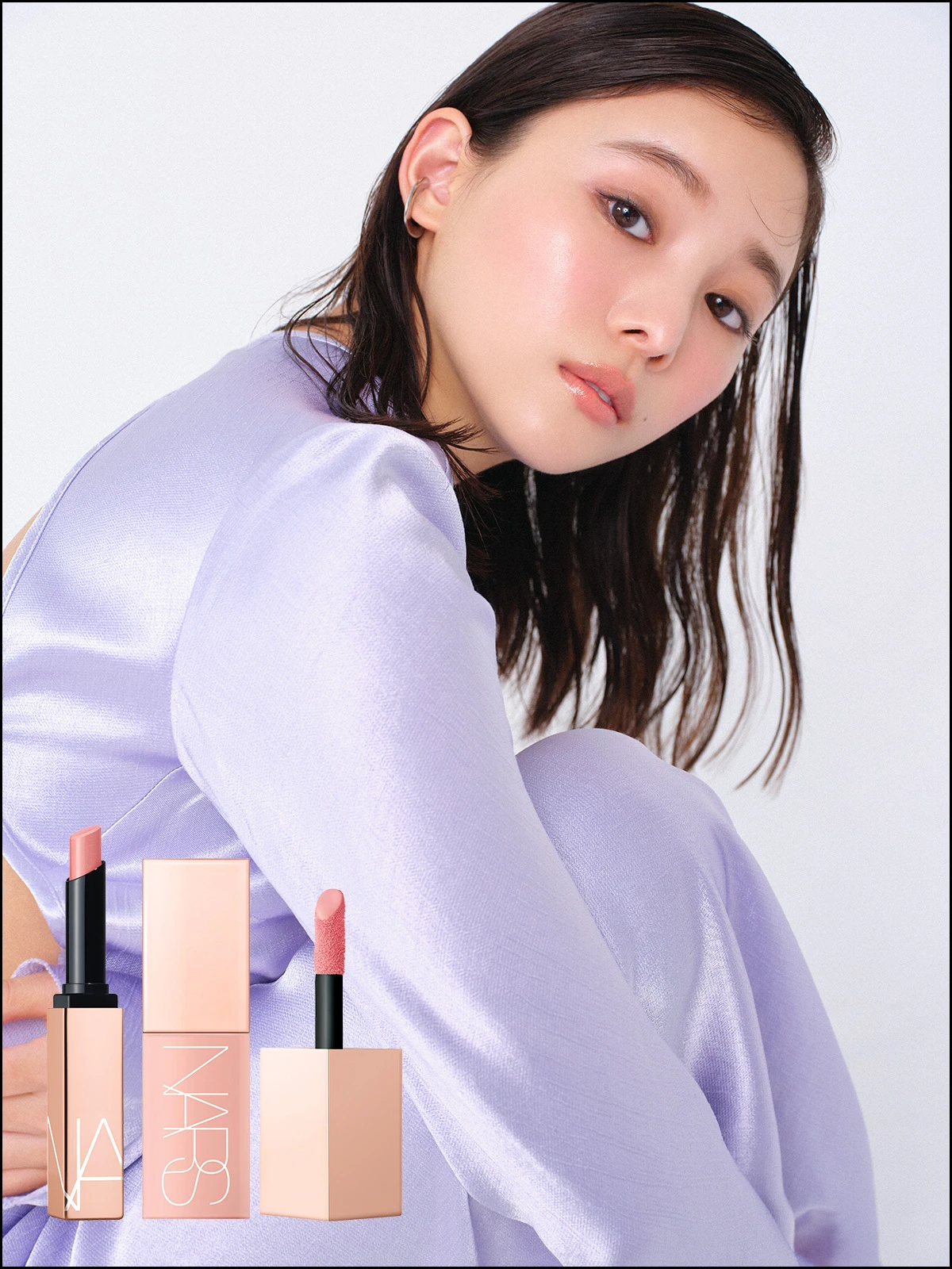NARS×稲垣莉生「アフターグロー」のチーク&リップで、じゅわり甘く艶めいて_2