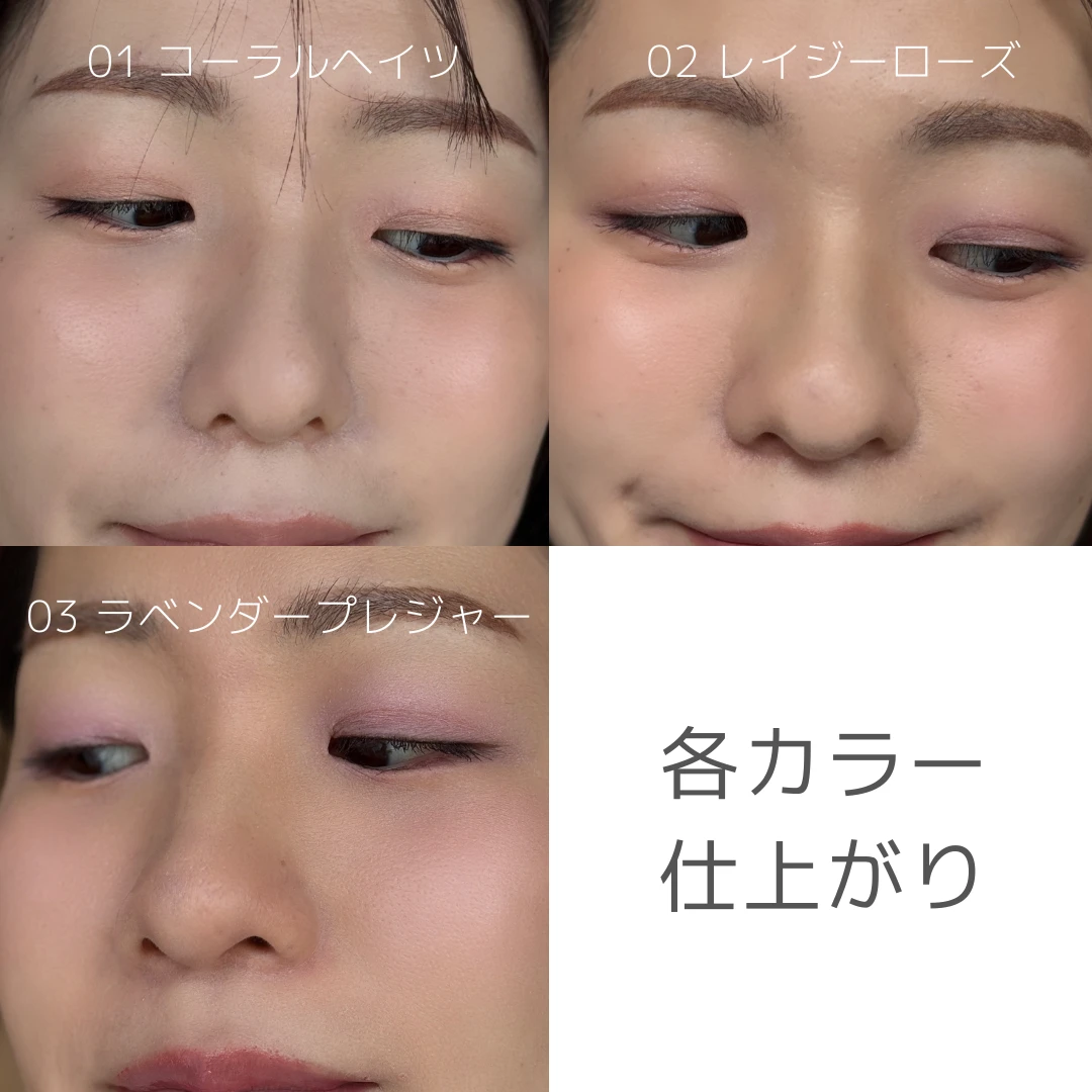 WAKEMAKE ウェイクメイク ソフトシアーマルチパレット 仕上がり