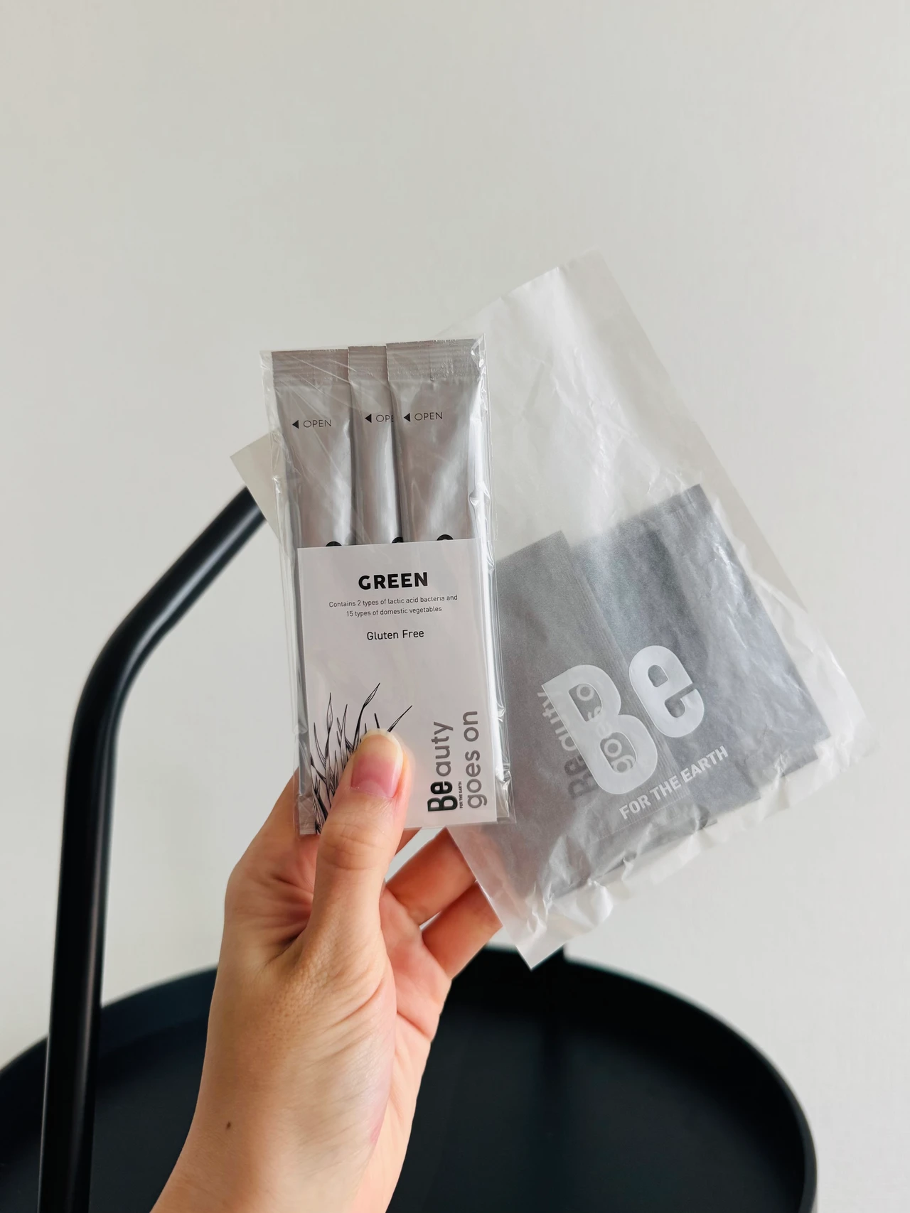 BeのスキンケアのサンプルとBe グリーンGF