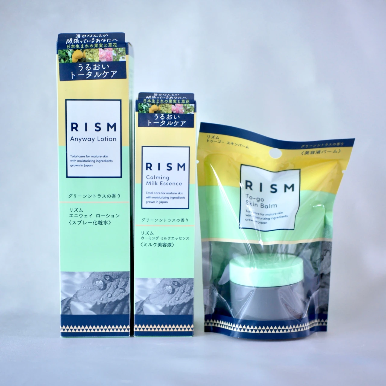 RISM(リズム)エニウェイ ローション カーミングミルクエッセンス トゥーゴースキンバーム