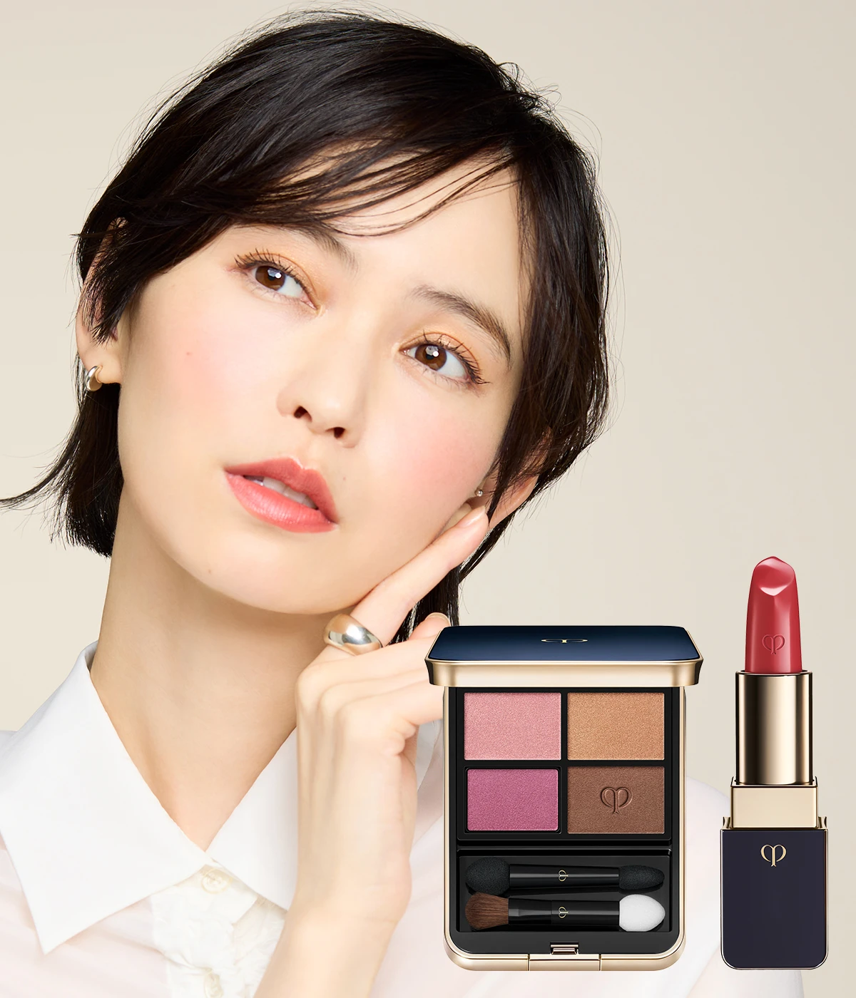 ルージュ ア レーブル 25 LOOK1 気負わずに纏う、リラクシングなローズウッド