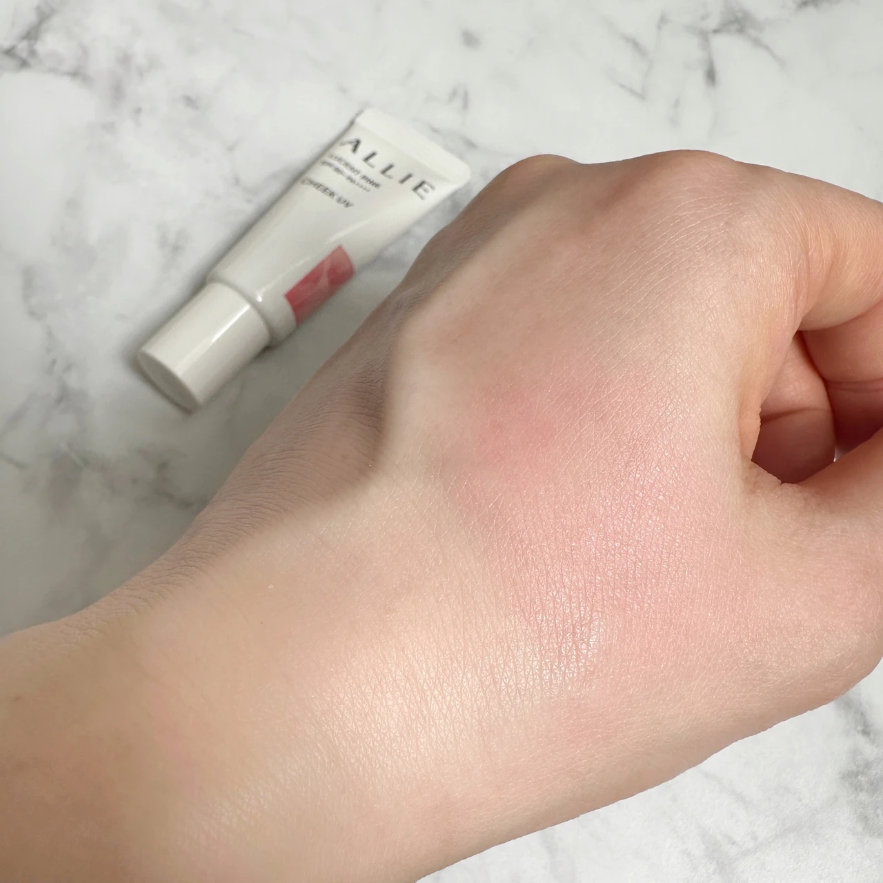 チーク　伸ばした後