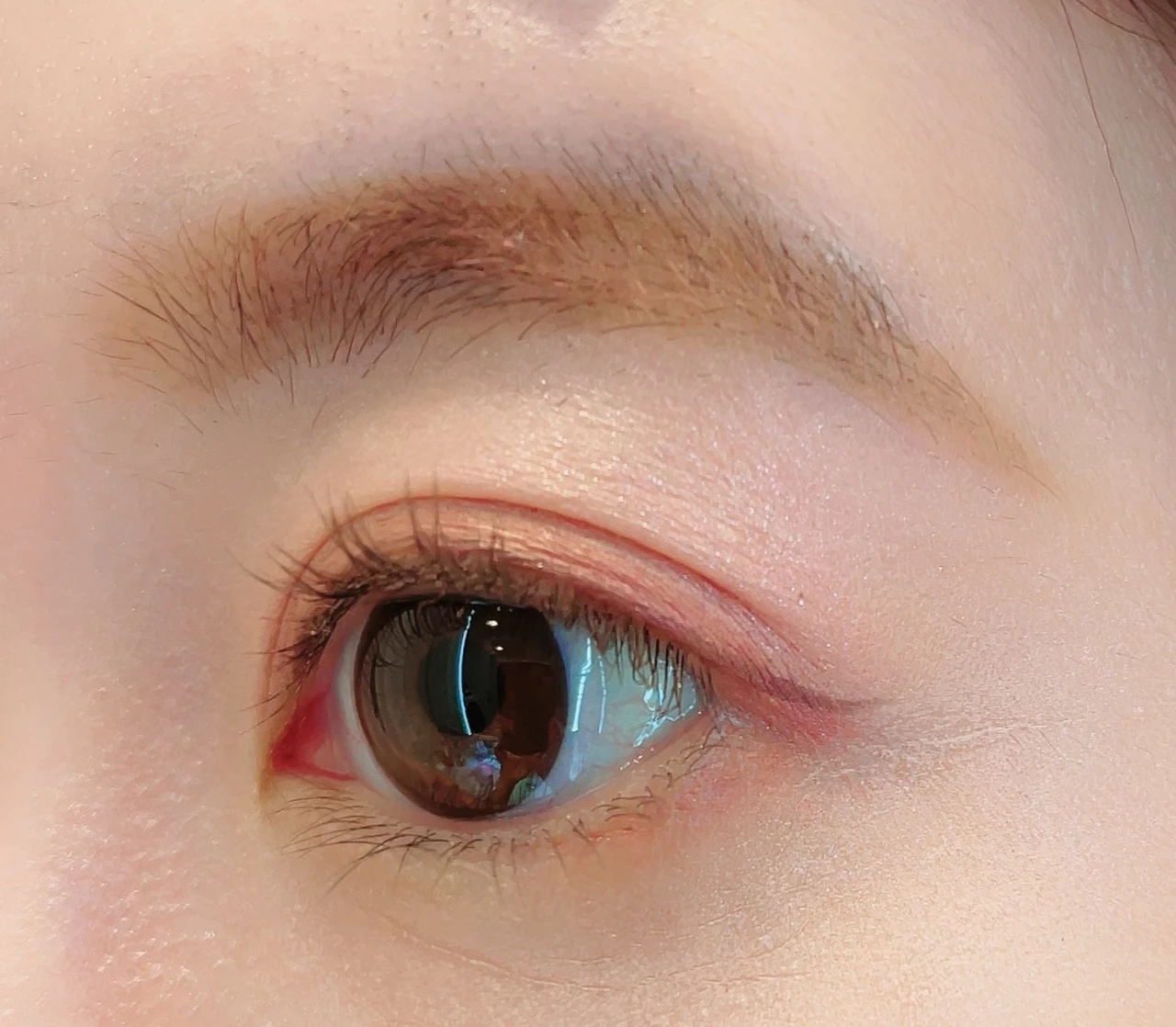 D-UPパーフェクトエクステンションマスカラ for カールのマロングレージュでのメイク