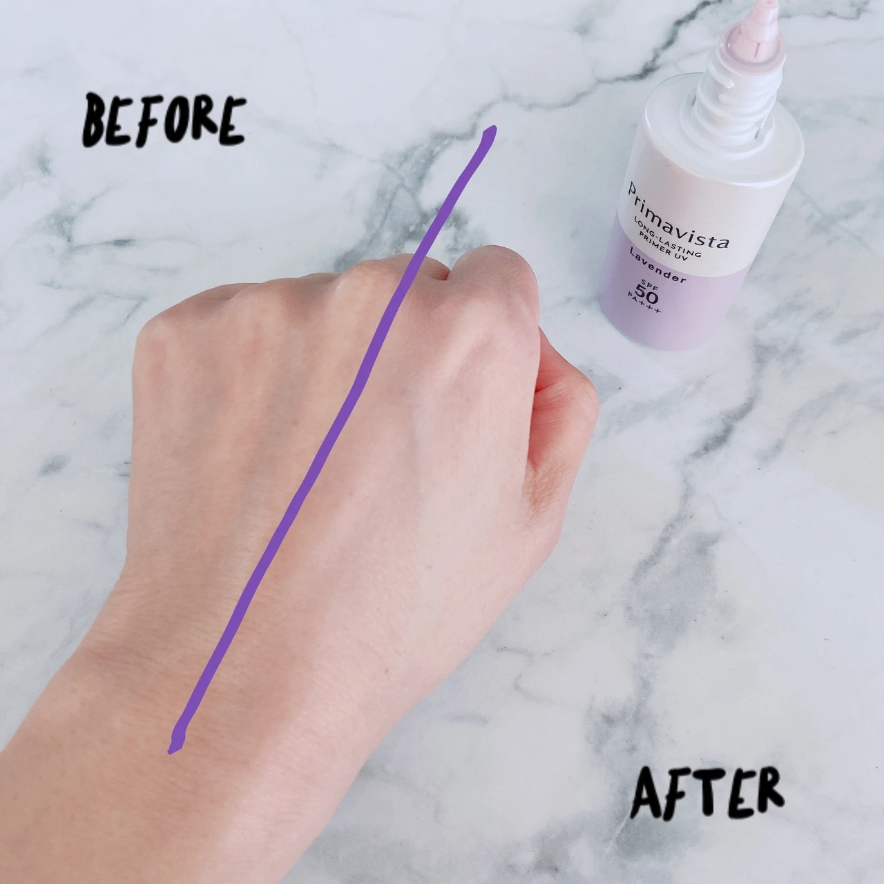 【現役アナウンサー💁‍♀️外ロケの必需品】ラベンダーカラーでくすみ払拭💜日焼けも皮脂崩れも防ぐ高機能下地、プリマヴィスタ「スキンプロテクトベース」✨_2_3