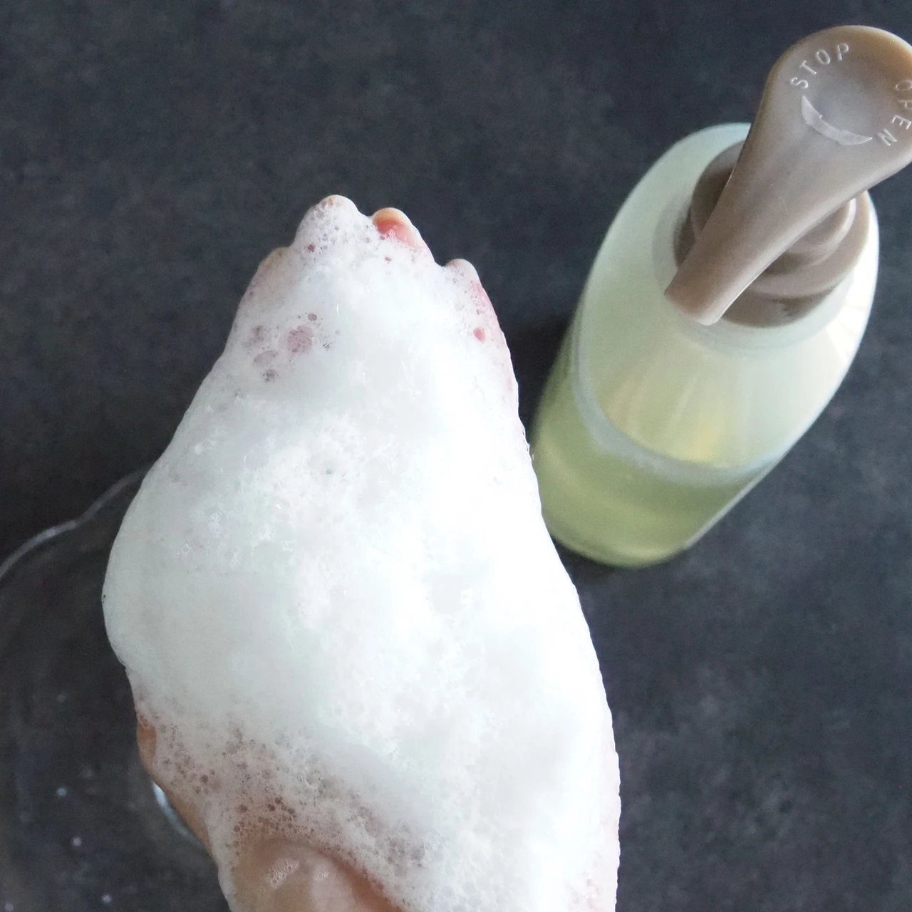 「マイブースターズ インシルク ブースターシャンプー」の泡立ち