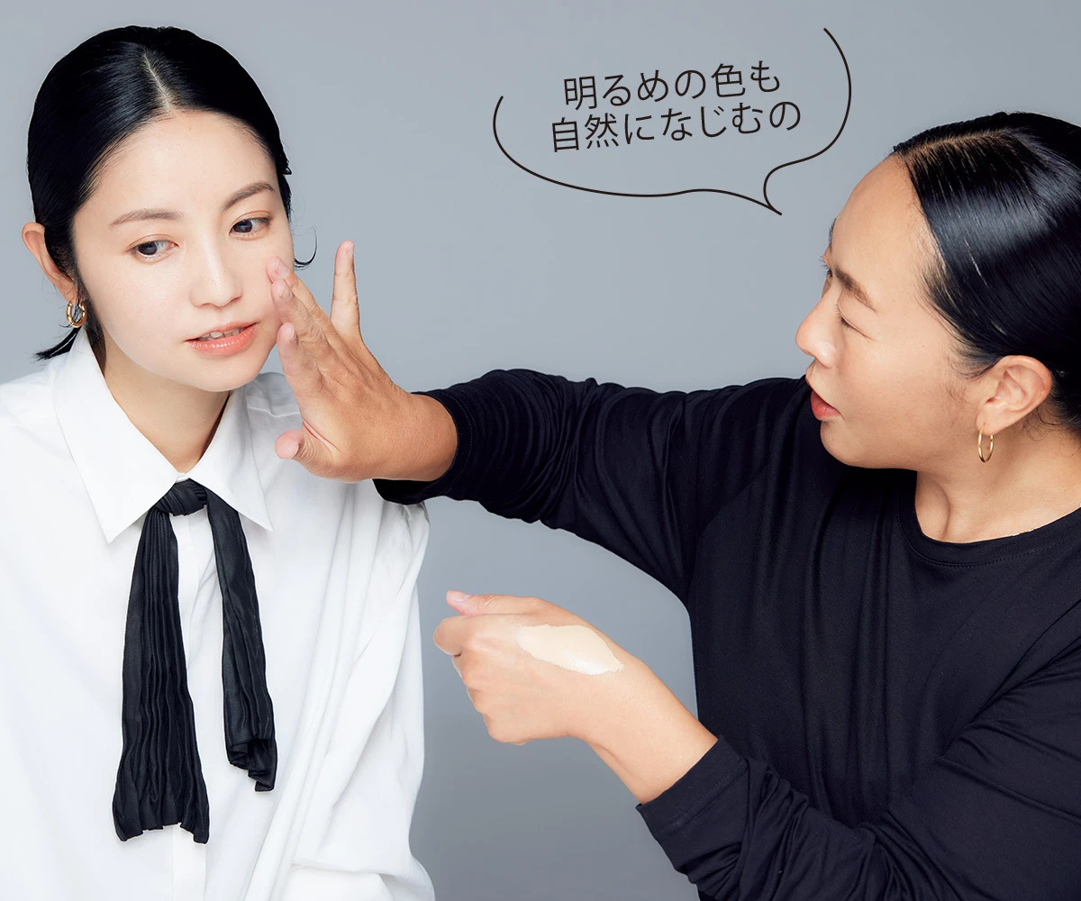 人気エディターとヘア&メイクが感動、素肌化けファンデ第二弾! 今、なりたいのは心地よく、晴れわたる肌_2