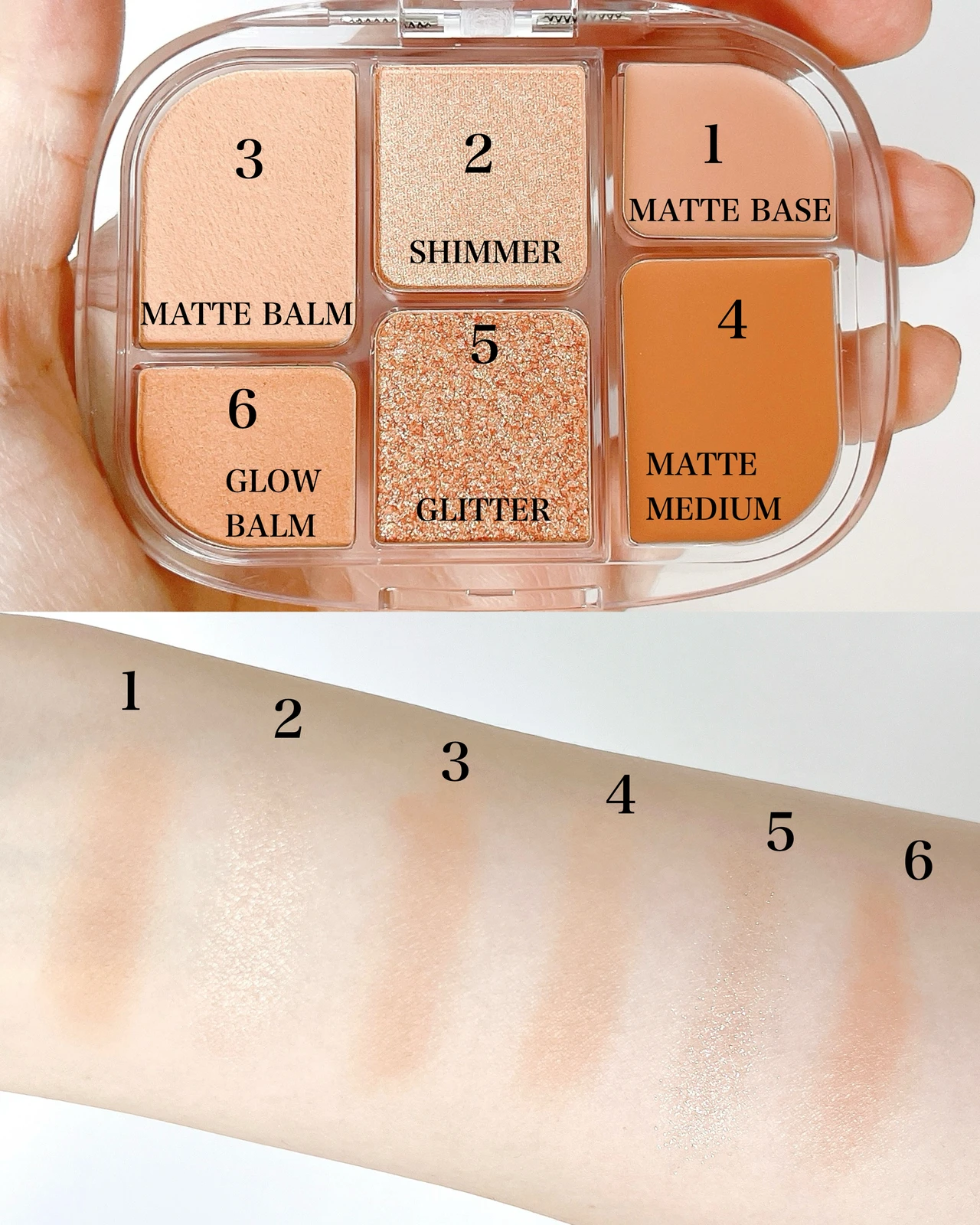 wakemake ウェイクメイク ソフトシアーマルチパレット 01 スウォッチ