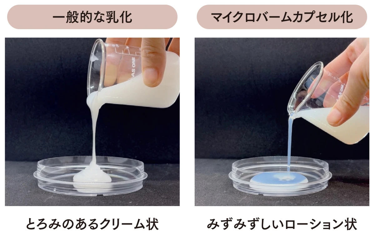 カプセル技術の匠だから実現! 独自開発の「マイクロバームカプセル」