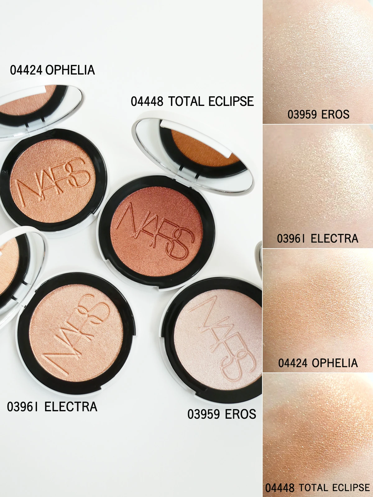 NARS ライトリフレクティング ルミナイジングパウダー 各￥6050　スウォッチ