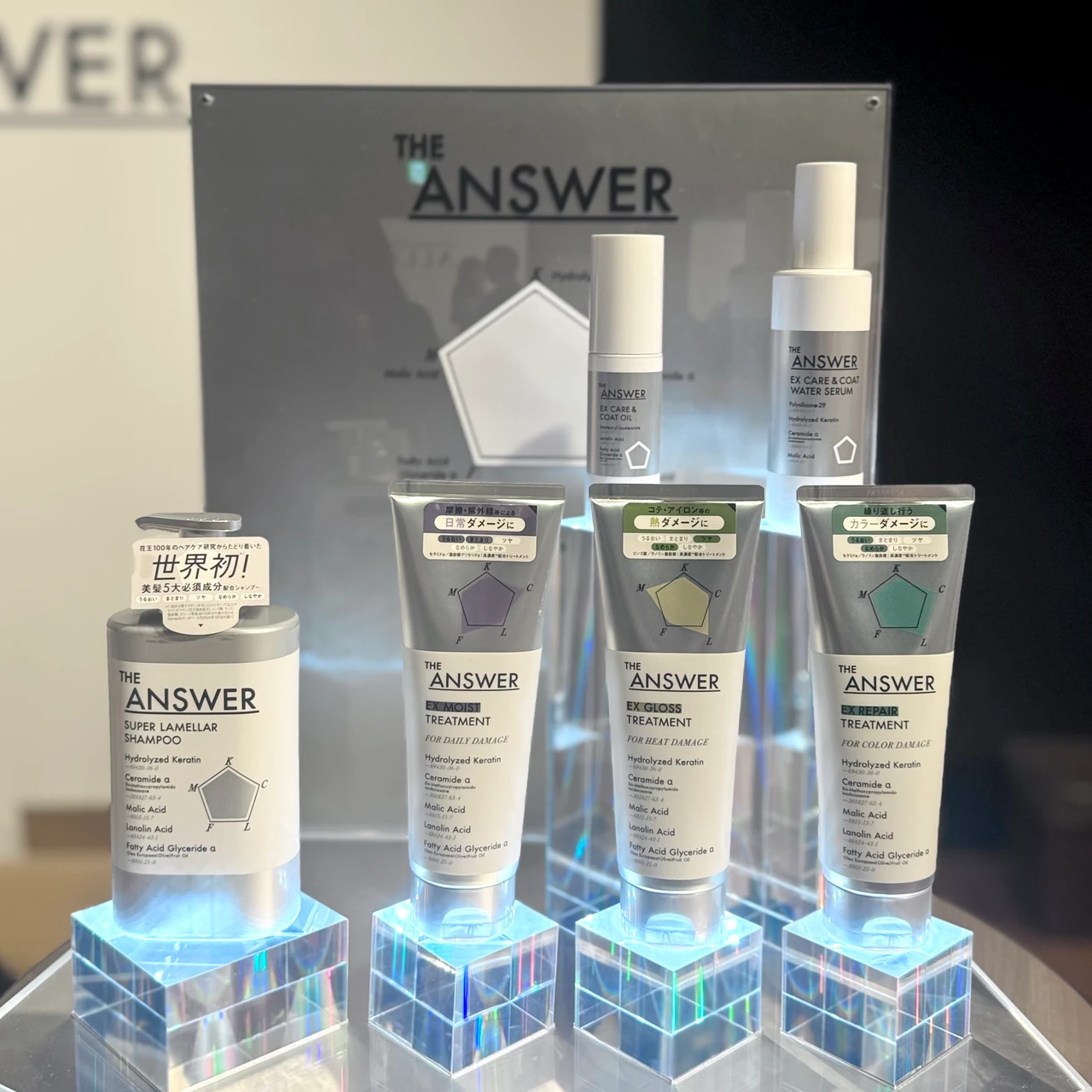 THE ANSWER スーパーラメラシャンプーとEXモイストトリートメント