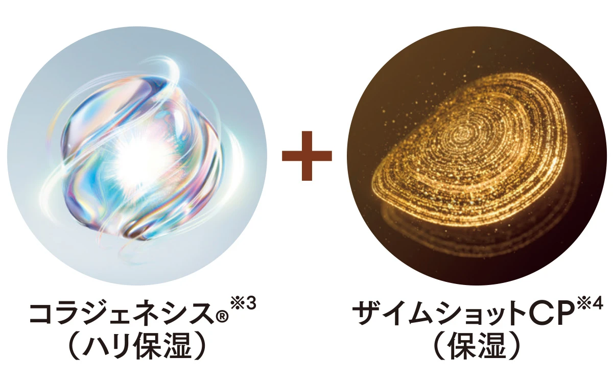 エリクシール リンクルクリーム、新生リンクルクリームの鍵、コラジェネシス、ザイムショット