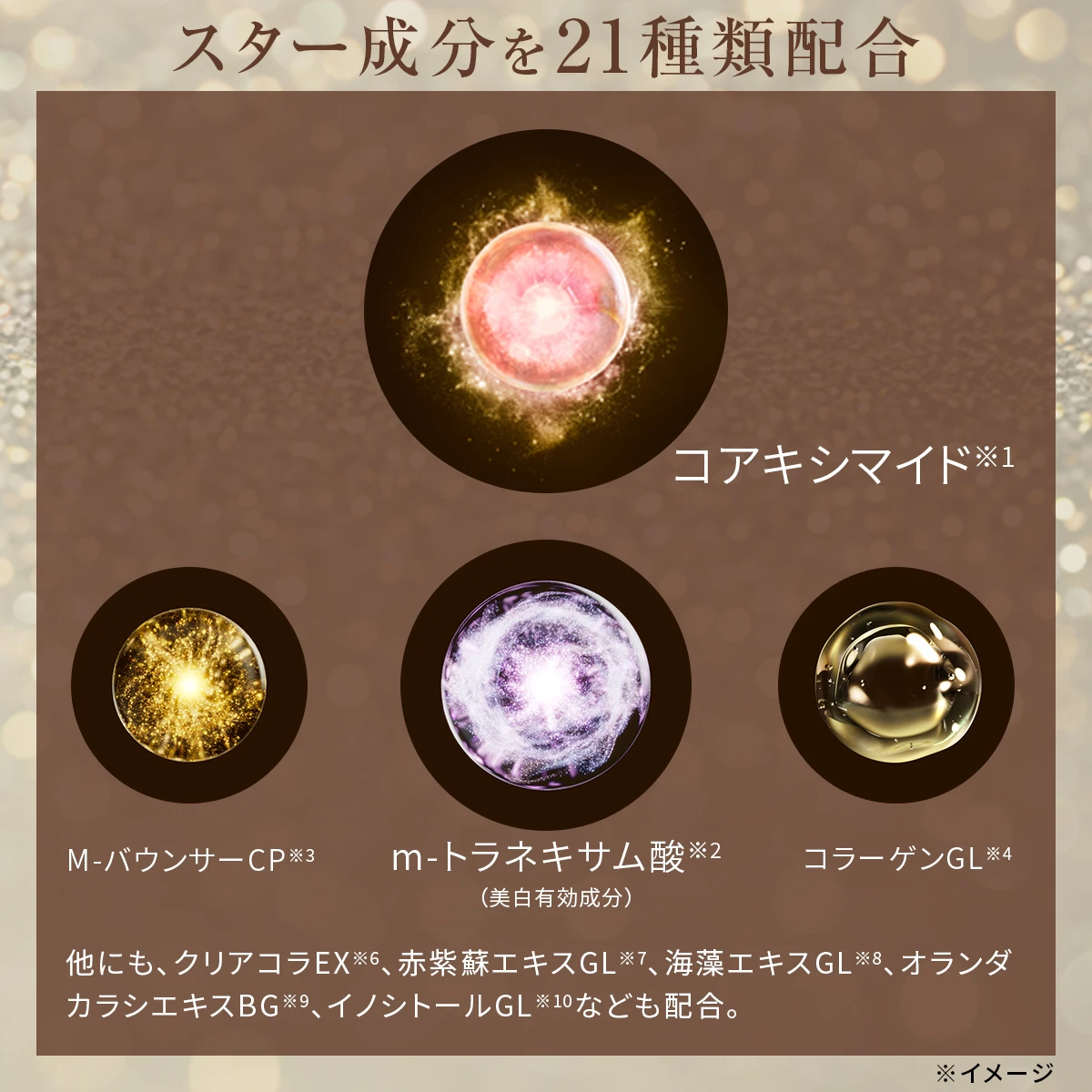 スター成分を21種類配合