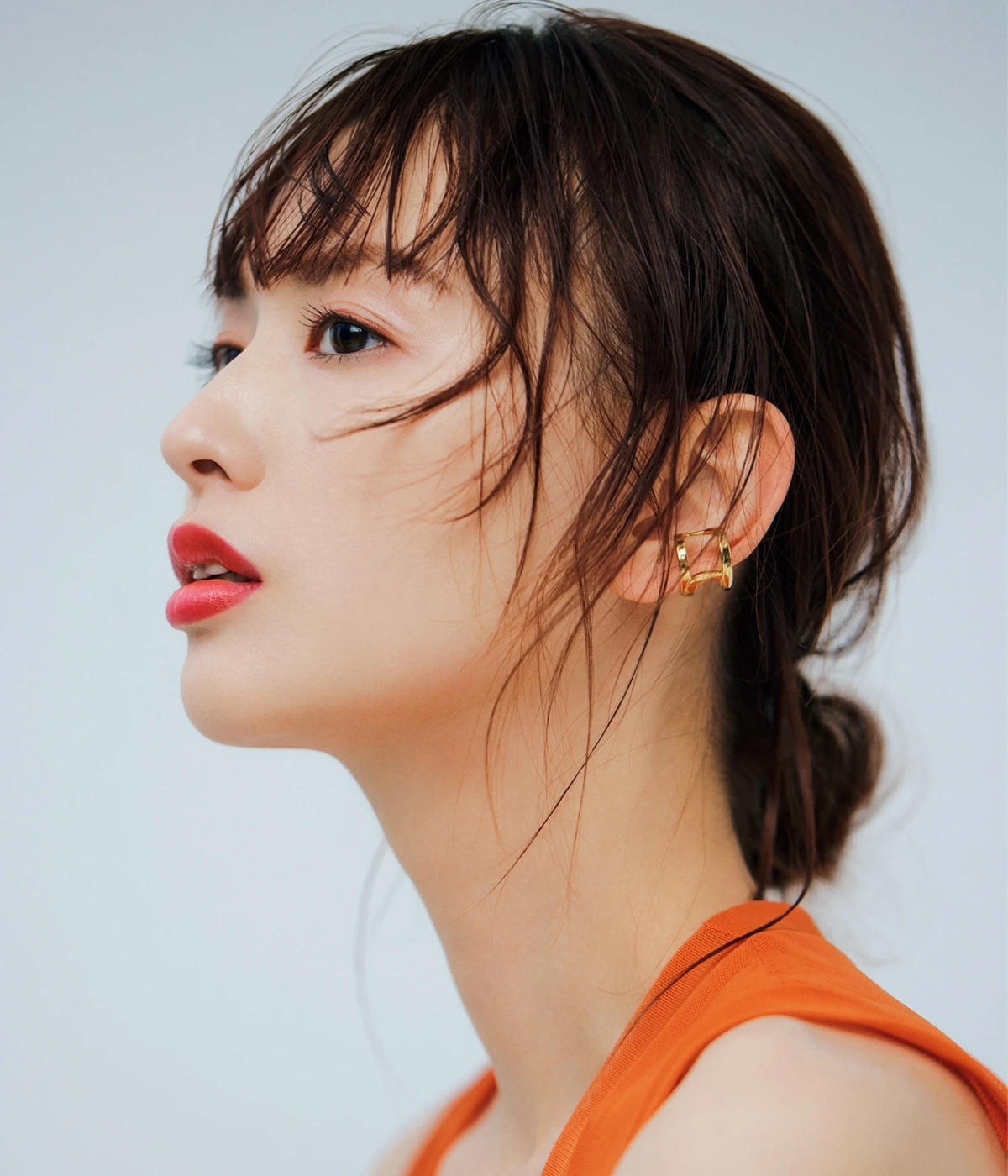 鈴木えみ　SHISEIDO テクノサテン ジェル リップスティック 416　リップメイク