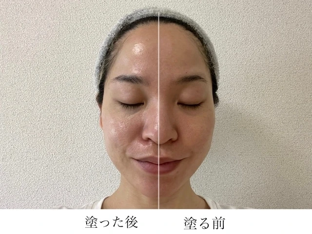 「&be UVプライマー」ビフォーアフター