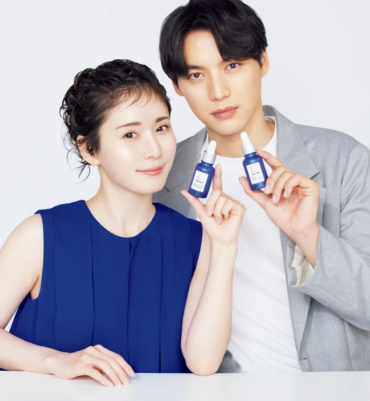 タカミ ブランドアンバサダー福士蒼汰さん＆松岡茉優さん　タカミスキンピール　タカミ