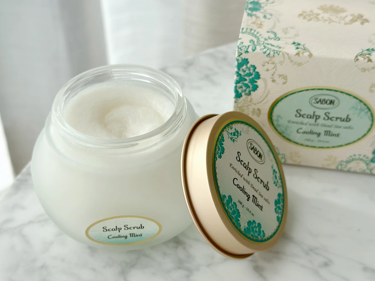 死海の塩で美髪を目指す！【 𝐒𝐀𝐁𝐎𝐍 】ヘッドスクラブ リフレッシング ミント
_2
