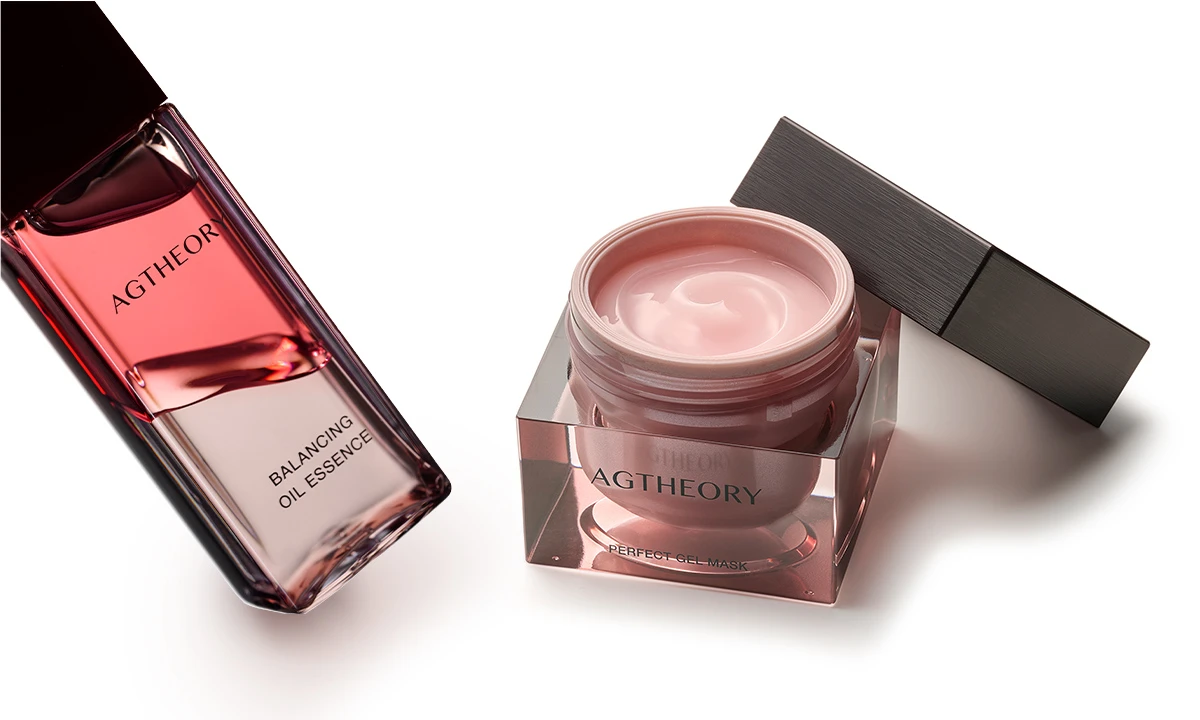 アクシージア　エイジーセオリーバランシングオイルエッセンス　エイジーセオリーパーフェクトジェルマスク