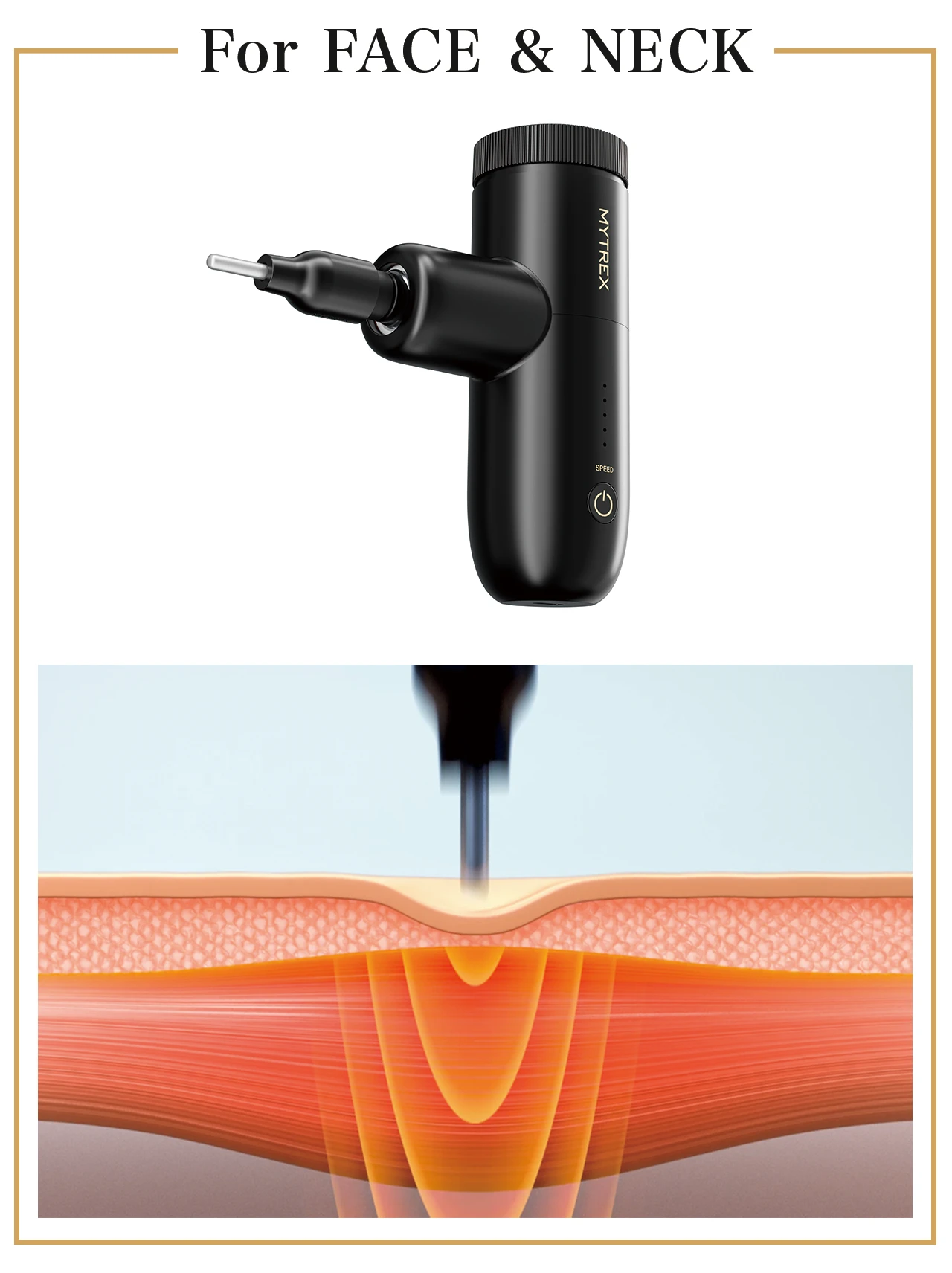 MYTREX リバイブ リフト ポインター 1本針「ハリ形アタッチメント」 ハンディガン 美顔器